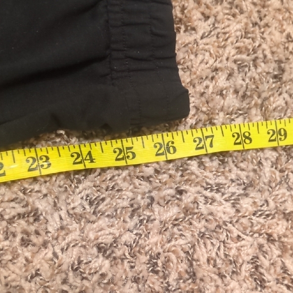 Puma womens black high rise joggers drawstring waist pink logo - Picture 5 of 7